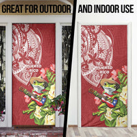 Puerto Rico Coqui Frog Door Cover Tropical Flowers Polynesian Style LT05 - Polynesian Pride