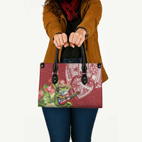 Puerto Rico Coqui Frog Leather Bag Tropical Flowers Polynesian Style LT05 - Polynesian Pride