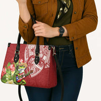 Puerto Rico Coqui Frog Leather Bag Tropical Flowers Polynesian Style LT05 - Polynesian Pride