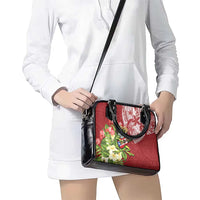 Puerto Rico Coqui Frog Shoulder Handbag Tropical Flowers Polynesian Style LT05 - Polynesian Pride