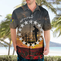 Cook Islands ANZAC Day Hawaiian Shirt Lest We Forget LT05 - Polynesian Pride