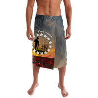 Cook Islands ANZAC Day Lavalava Lest We Forget LT05 Grey - Polynesian Pride