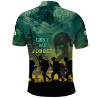 Norfolk Island ANZAC Day Polo Shirt Lest We Forget LT05 - Polynesian Pride