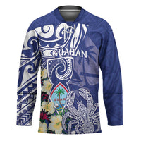 Personalised Hafa Adai Guam Hockey Jersey Latte Stone With Coconut Crab