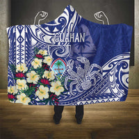 Hafa Adai Guam Hooded Blanket Latte Stone With Coconut Crab