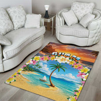 Guam Area Rug Eternal Summer Sunset Beach