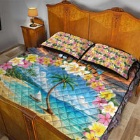 Guam Quilt Bed Set Eternal Summer Sunset Beach