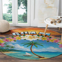 Guam Round Carpet Eternal Summer Sunset Beach