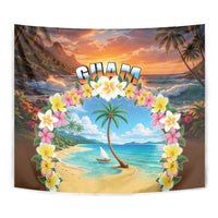Guam Tapestry Eternal Summer Sunset Beach
