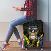 South Sea Islanders And Fiji Luggage Cover Kanakas Fijian Tapa Pattern