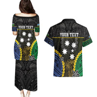 Personalised South Sea Islanders And Solomon Islands Couples Matching Puletasi and Hawaiian Shirt Kanakas Polynesian Pattern LT05 - Polynesian Pride