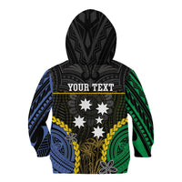 Personalised South Sea Islanders And Solomon Islands Kid Hoodie Kanakas Polynesian Pattern