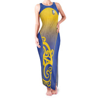 Custom James Cook High School Family Matching Tank Maxi Dress and Hawaiian Shirt Maori Koru Pattern