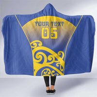 Custom James Cook High School Hooded Blanket Maori Koru Pattern