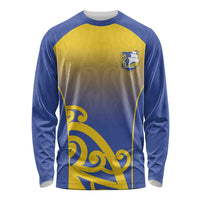 Custom James Cook High School Long Sleeve Shirt Maori Koru Pattern