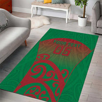 Custom Onehunga High School Area Rug Maori Koru Pattern