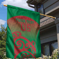 Custom Onehunga High School Garden Flag Maori Koru Pattern