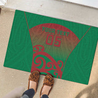 Custom Onehunga High School Rubber Doormat Maori Koru Pattern