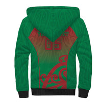 Custom Onehunga High School Sherpa Hoodie Maori Koru Pattern