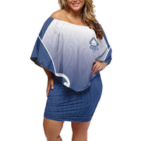 Custom New Zealand Aotea College Family Matching Off Shoulder Short Dress and Hawaiian Shirt Maori Koru Pattern
