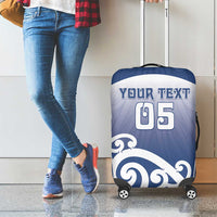 Custom New Zealand Aotea College Luggage Cover Maori Koru Pattern