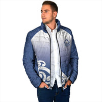 Custom New Zealand Aotea College Padded Jacket Maori Koru Pattern