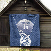 Custom New Zealand Aotea College Quilt Maori Koru Pattern