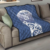 Custom New Zealand Aotea College Quilt Maori Koru Pattern