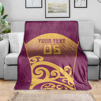Custom Waiuku College Blanket Maori Koru Pattern