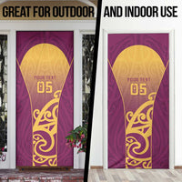 Custom Waiuku College Door Cover Maori Koru Pattern