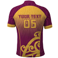 Custom Waiuku College Polo Shirt Maori Koru Pattern