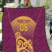 Custom Waiuku College Quilt Maori Koru Pattern