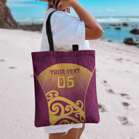 Custom Waiuku College Tote Bag Maori Koru Pattern