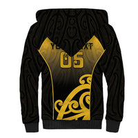 Custom Motueka High School Sherpa Hoodie Maori Koru Pattern
