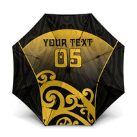 Custom Motueka High School Umbrella Maori Koru Pattern