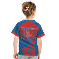 Custom St Joseph's Maori Girls' College Kid T Shirt Maori Koru Pattern LT05 - Polynesian Pride