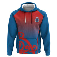 Custom St Joseph's Maori Girls' College Zip Hoodie Maori Koru Pattern LT05 Pullover Hoodie Blue - Polynesian Pride