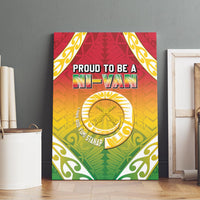 Vanuatu Canvas Wall Art Proud To Be A Ni-Van With Tribal Pattern