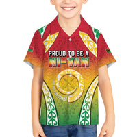 Personalised Vanuatu Family Matching Short Sleeve Bodycon Dress and Hawaiian Shirt Proud To Be A Ni-Van With Tribal Pattern