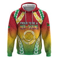 Personalised Vanuatu Hoodie Proud To Be A Ni-Van With Tribal Pattern LT05 Pullover Hoodie Reggae - Polynesian Pride