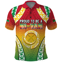 Personalised Vanuatu Polo Shirt Proud To Be A Ni-Van With Tribal Pattern LT05 Reggae - Polynesian Pride
