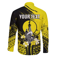 Personalised New Caledonia Day Family Matching Short Sleeve Bodycon Dress and Hawaiian Shirt Kanaky Flag Coat Of Arms Polynesian Pattern