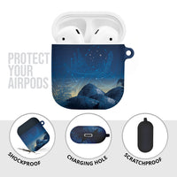 New Zealand Matariki AirPods Case Maori Waka With Silver Fern LT05 - Polynesian Pride