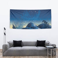 New Zealand Matariki Tapestry Maori Waka With Silver Fern LT05 - Polynesian Pride