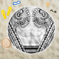 Polynesian Tattoo Inspired Cosplay Costume Beach Blanket Tribal Warrior White - Polynesian Pride