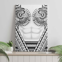 Polynesian Tattoo Inspired Cosplay Costume Canvas Wall Art Tribal Warrior White - Polynesian Pride