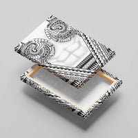 Polynesian Tattoo Inspired Cosplay Costume Canvas Wall Art Tribal Warrior White - Polynesian Pride