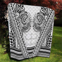 Polynesian Tattoo Inspired Cosplay Costume Quilt Tribal Warrior White - Polynesian Pride