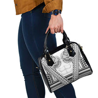 Polynesian Tattoo Inspired Cosplay Costume Shoulder Handbag Tribal Warrior White - Polynesian Pride