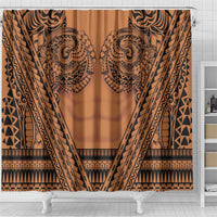 Polynesian Tattoo Inspired Cosplay Costume Shower Curtain Tribal Warrior - Polynesian Pride